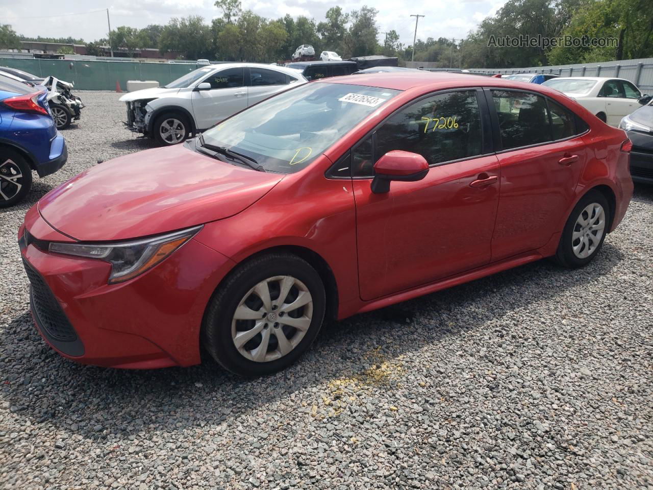 2020 Toyota Corolla Le Red vin: JTDEPRAE5LJ103381