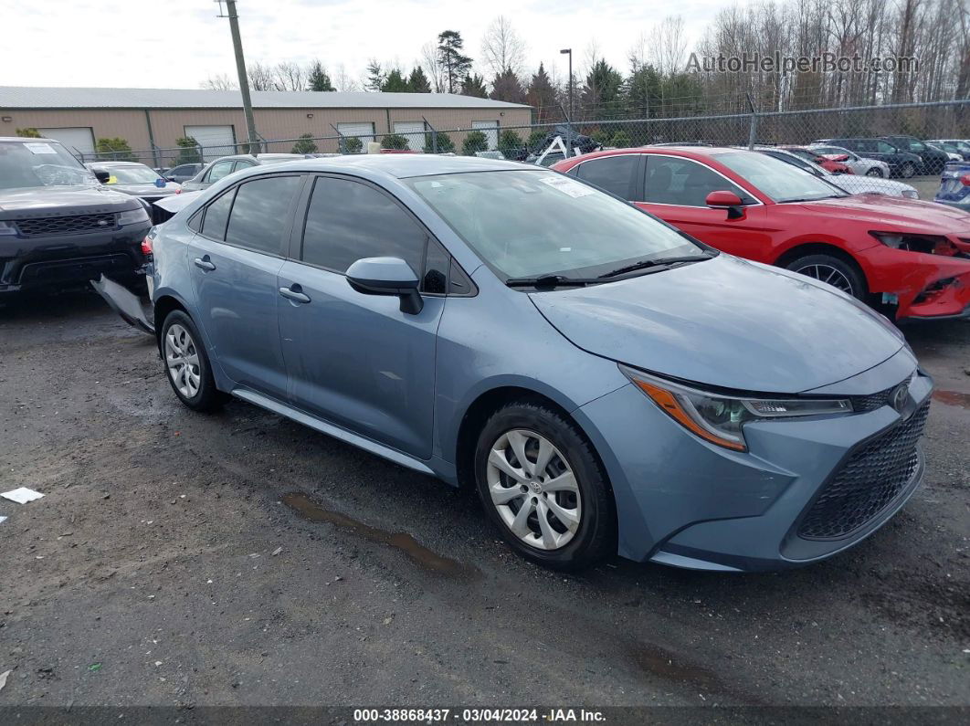 2020 Toyota Corolla Le Light Blue vin: JTDEPRAE5LJ103803