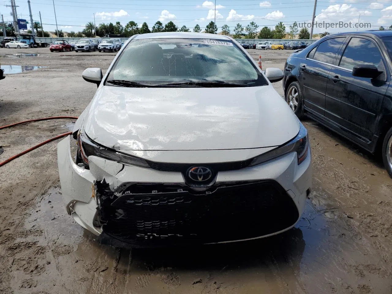 2020 Toyota Corolla Le White vin: JTDEPRAE5LJ108368