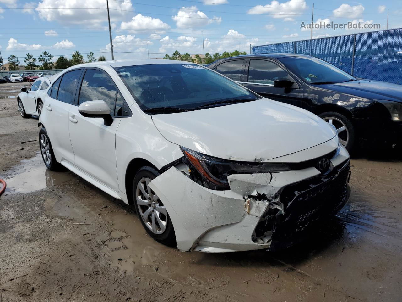 2020 Toyota Corolla Le White vin: JTDEPRAE5LJ108368