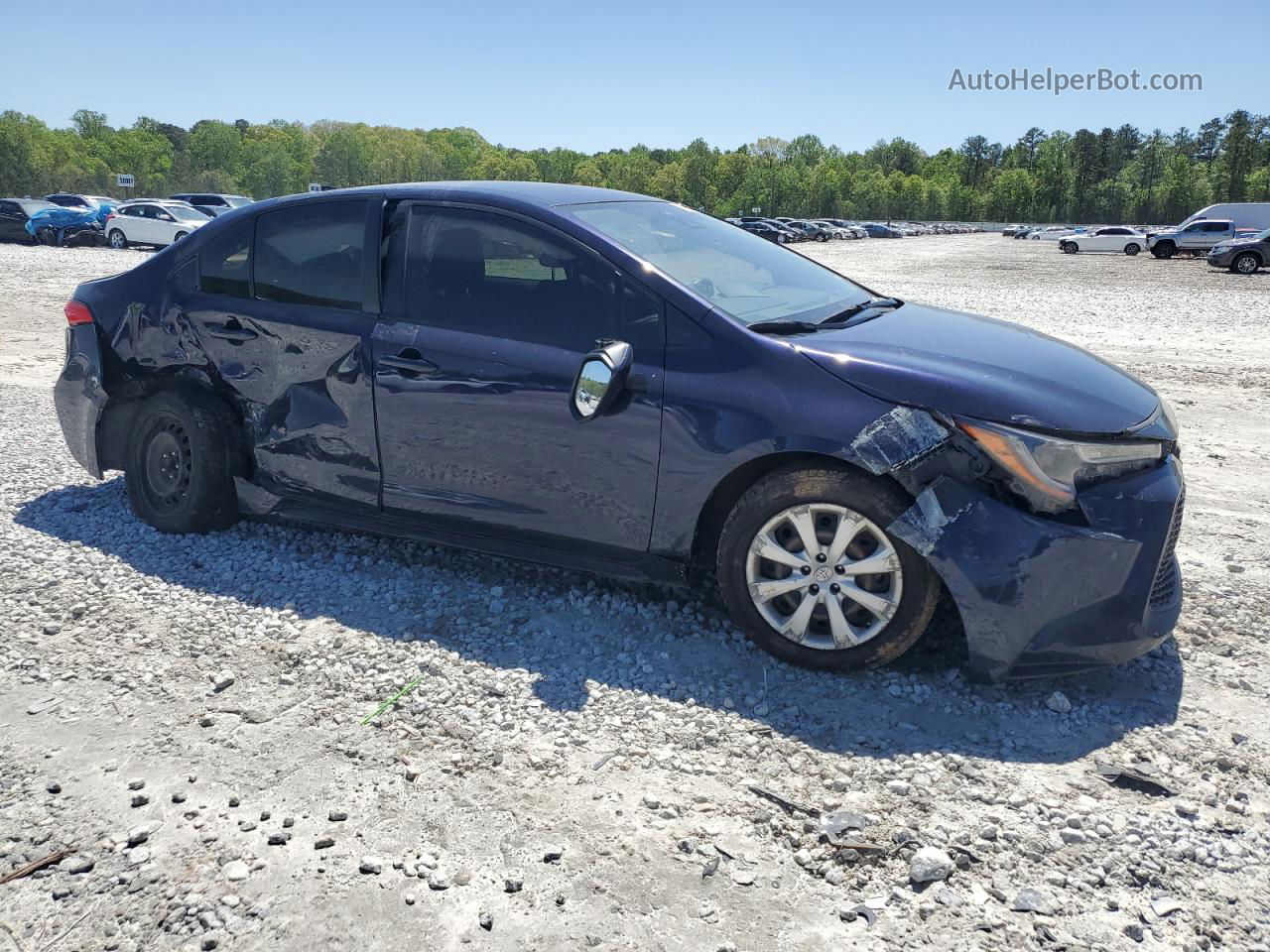 2020 Toyota Corolla Le Blue vin: JTDEPRAE5LJ111920