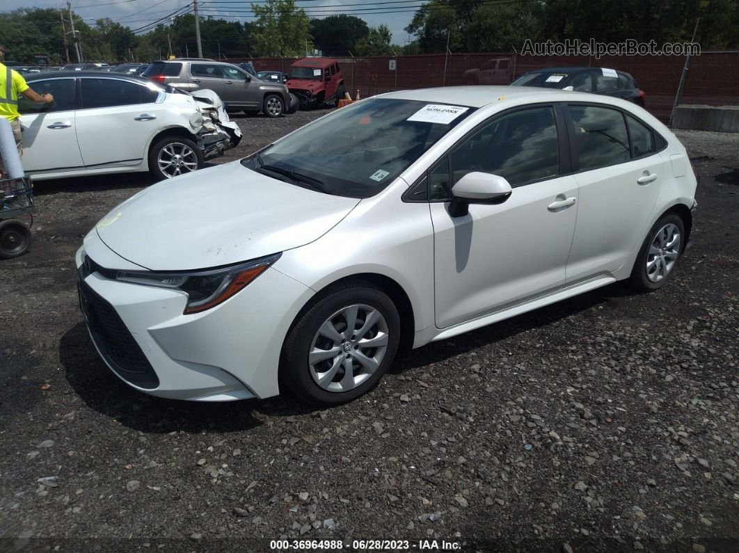 2020 Toyota Corolla Le White vin: JTDEPRAE6LJ005945