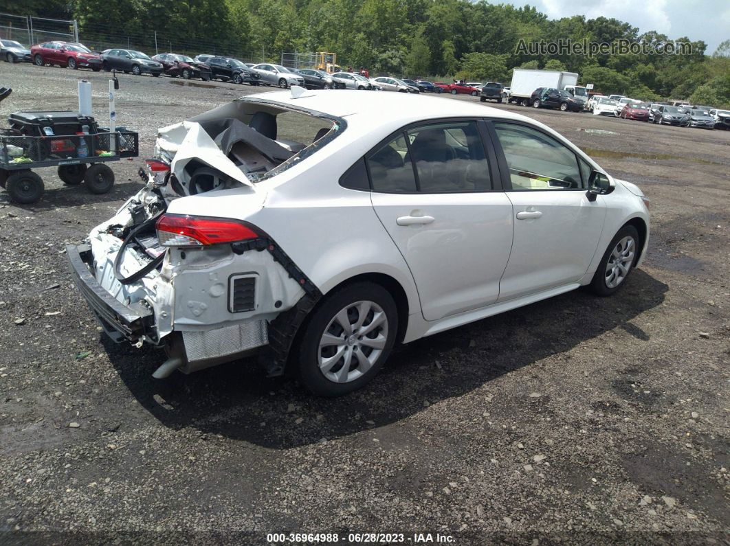 2020 Toyota Corolla Le White vin: JTDEPRAE6LJ005945