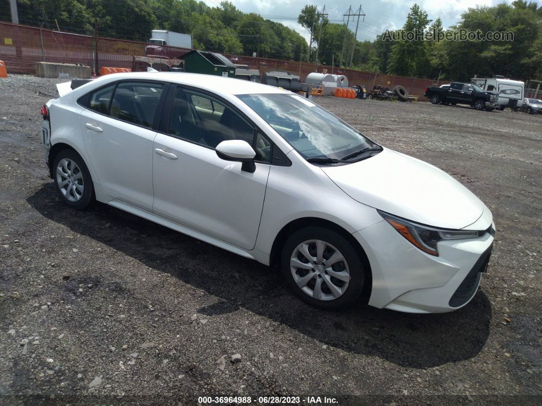 2020 Toyota Corolla Le White vin: JTDEPRAE6LJ005945