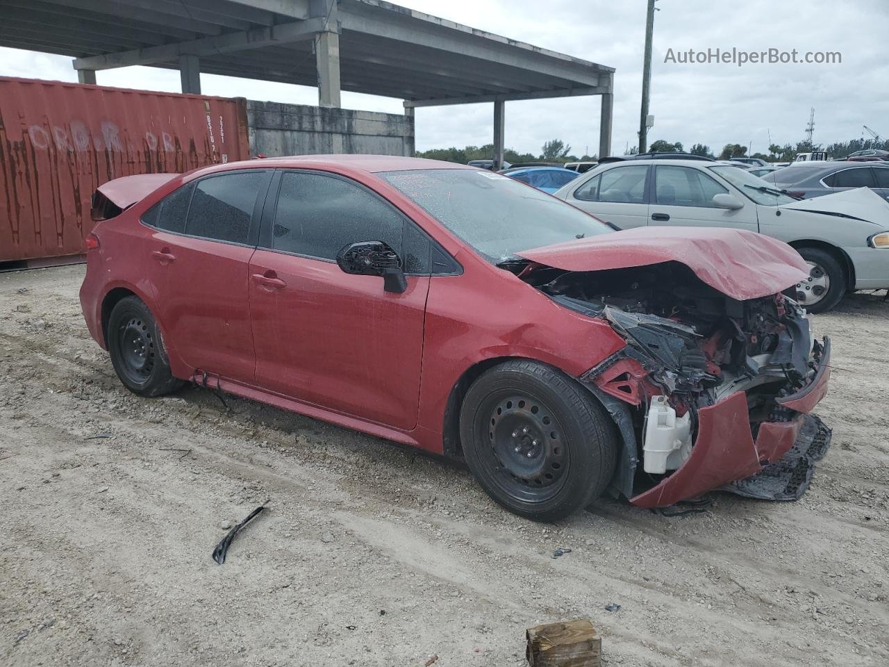 2020 Toyota Corolla Le Красный vin: JTDEPRAE6LJ026102