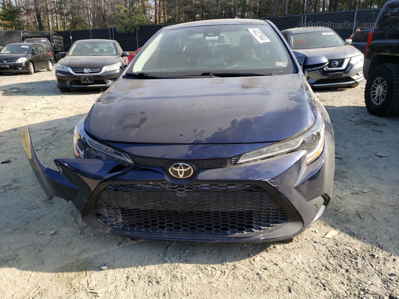 2020 Toyota Corolla Le Blue vin: JTDEPRAE6LJ033664