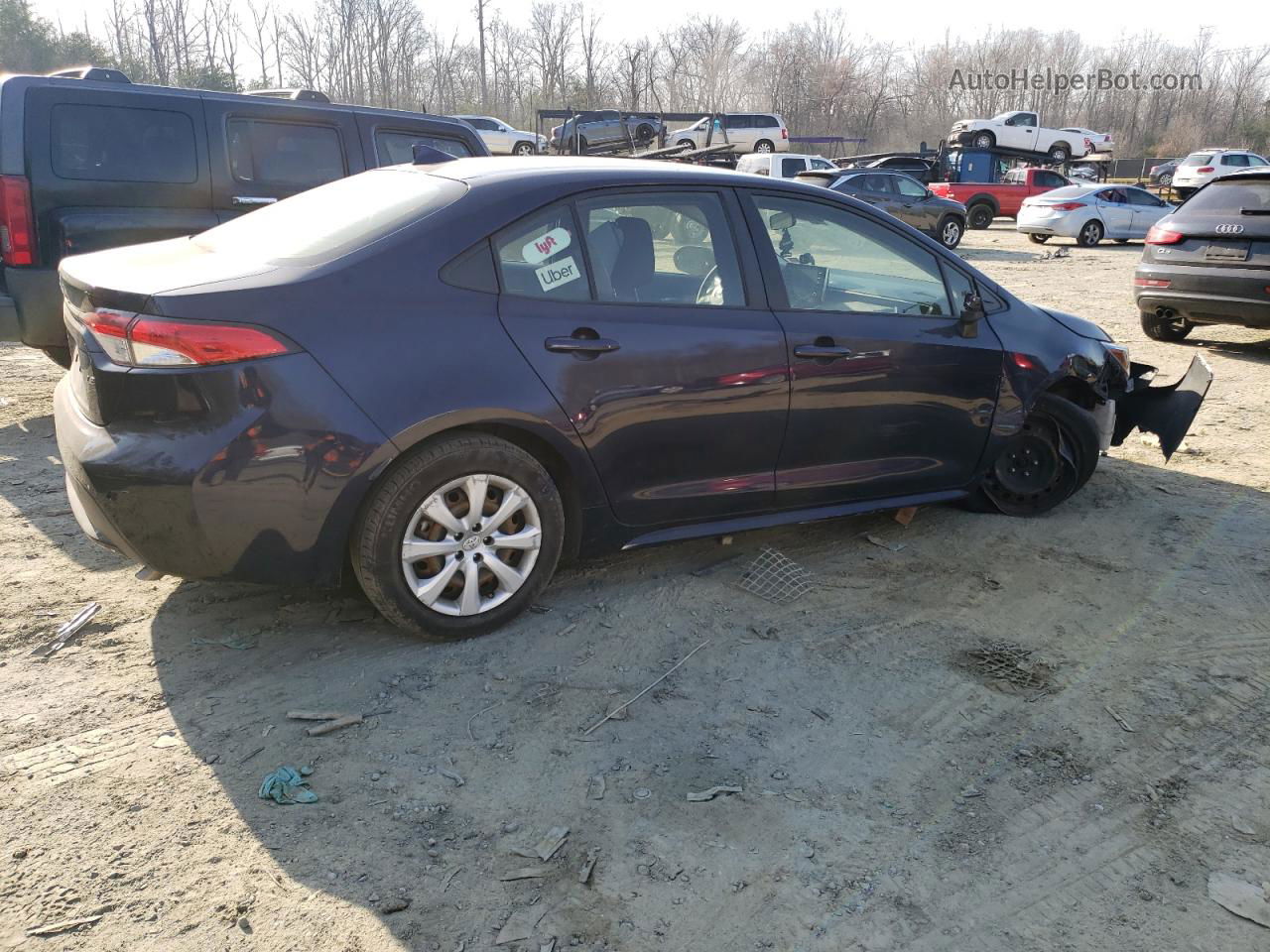 2020 Toyota Corolla Le Blue vin: JTDEPRAE6LJ033664