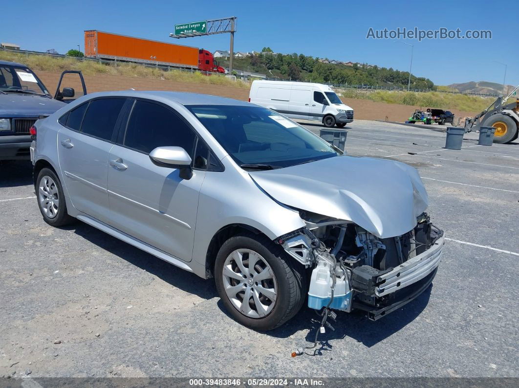 2020 Toyota Corolla Le Silver vin: JTDEPRAE6LJ071203