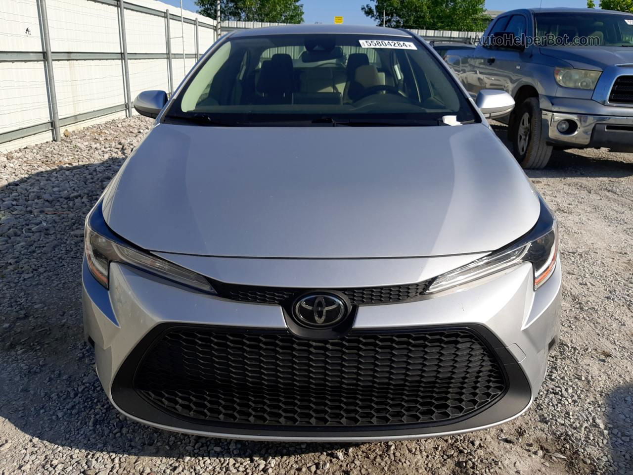 2020 Toyota Corolla Le Silver vin: JTDEPRAE6LJ071895