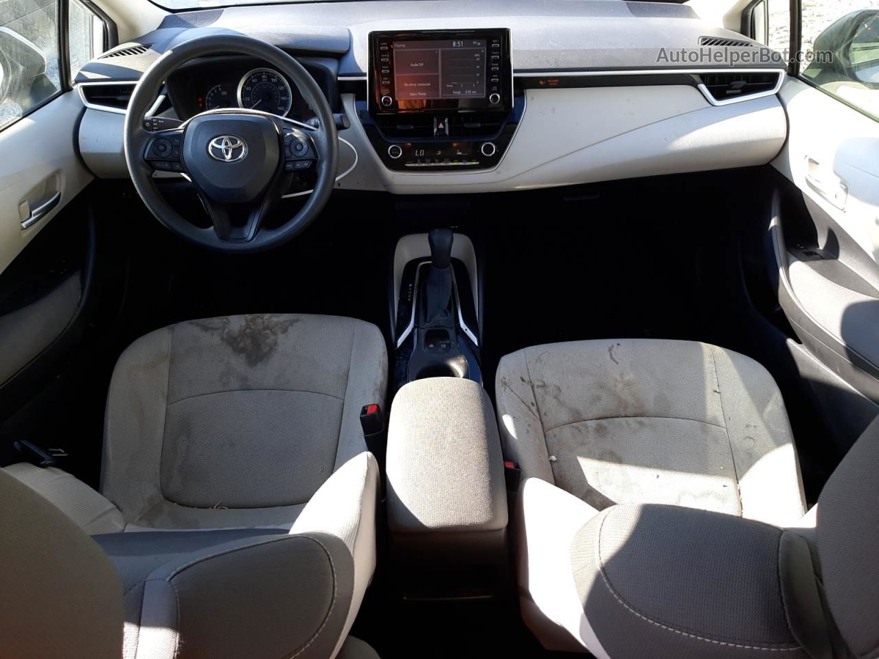 2020 Toyota Corolla Le Silver vin: JTDEPRAE6LJ071895