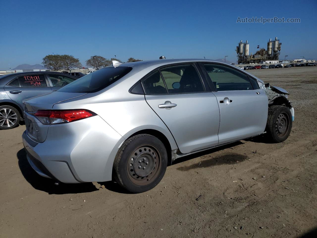 2020 Toyota Corolla Le Silver vin: JTDEPRAE6LJ072562