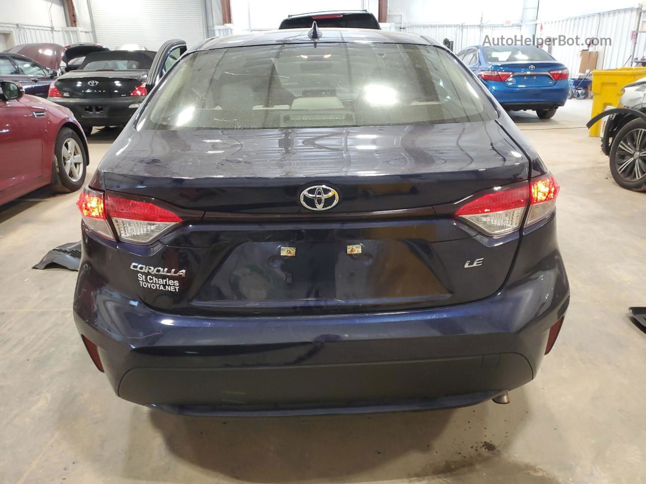 2020 Toyota Corolla Le Blue vin: JTDEPRAE6LJ078734