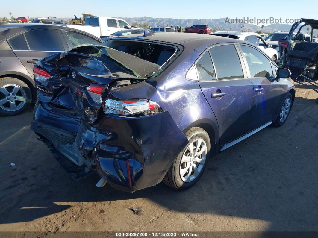 2020 Toyota Corolla Le Blue vin: JTDEPRAE6LJ085957