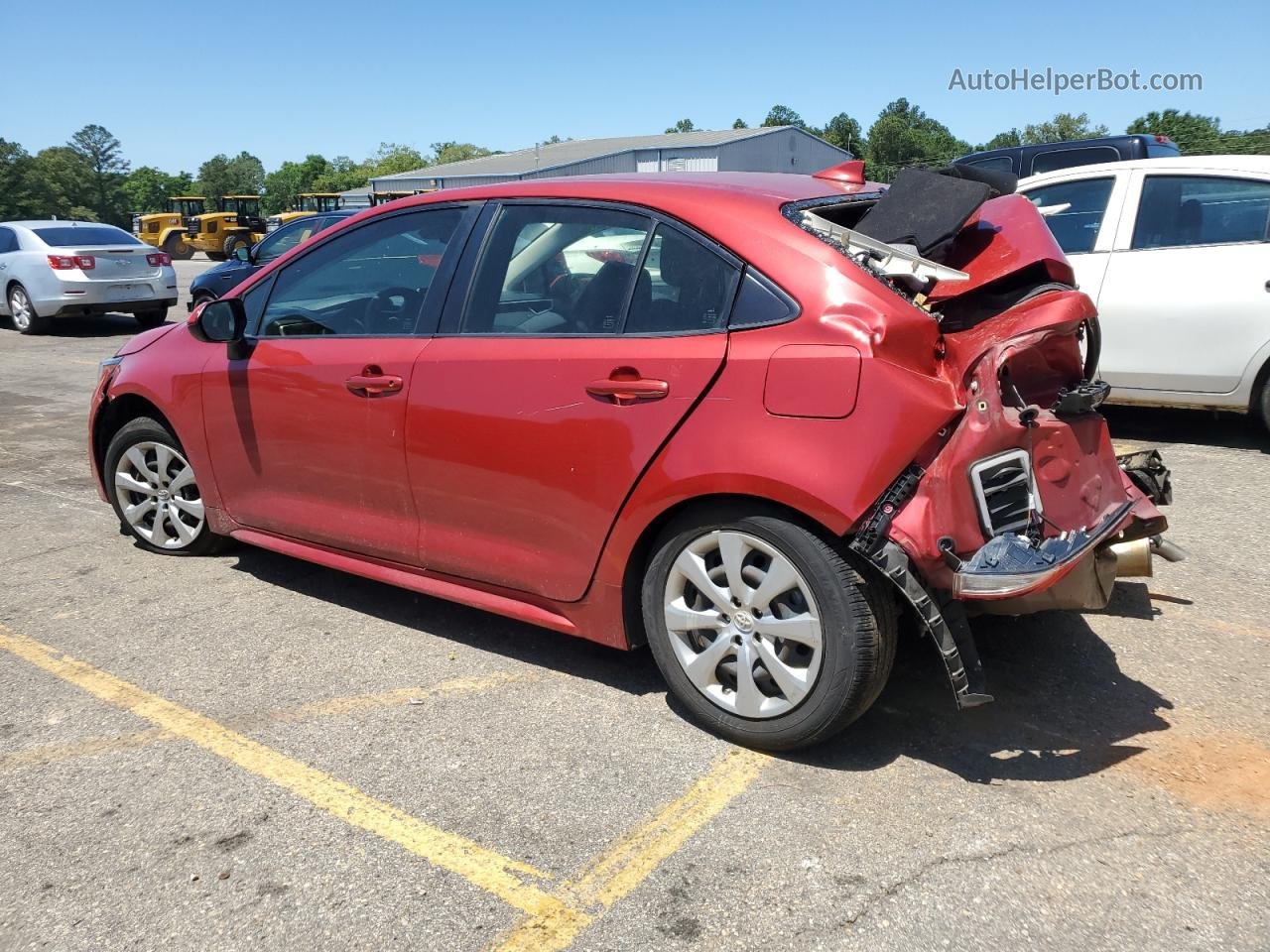 2020 Toyota Corolla Le Red vin: JTDEPRAE6LJ113921