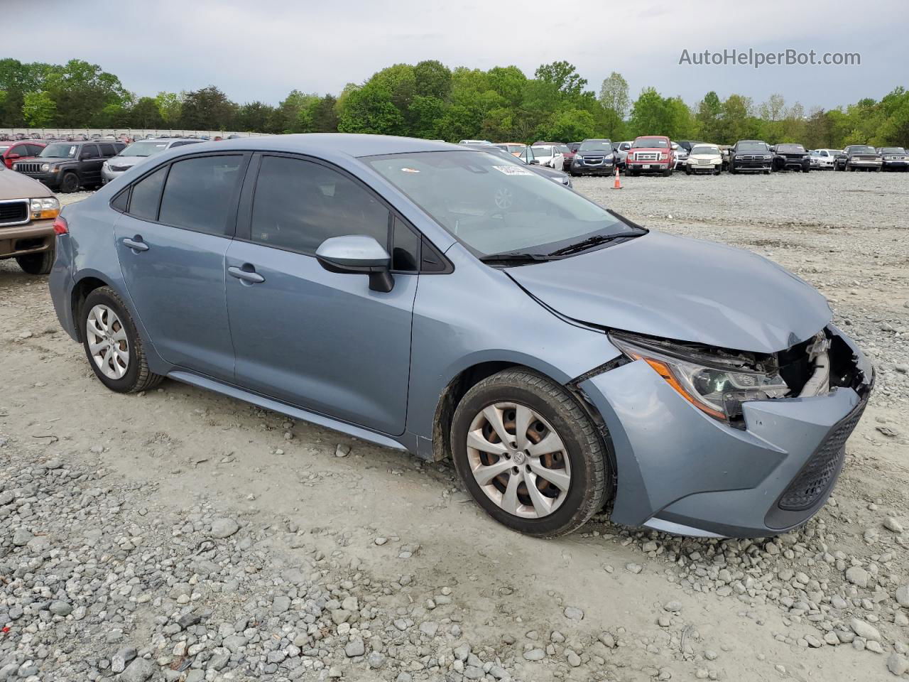 2020 Toyota Corolla Le Blue vin: JTDEPRAE7LJ002262