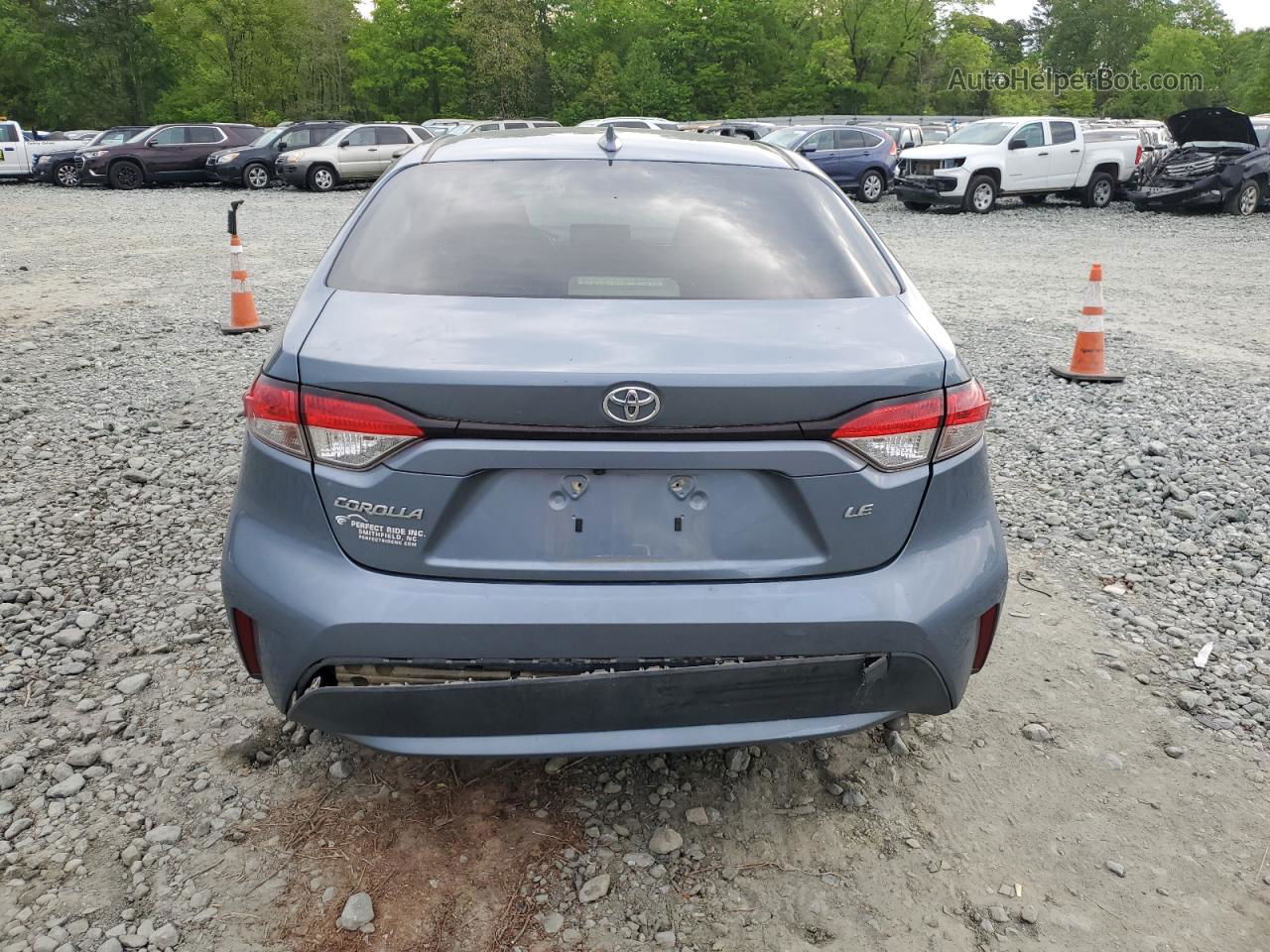 2020 Toyota Corolla Le Blue vin: JTDEPRAE7LJ002262