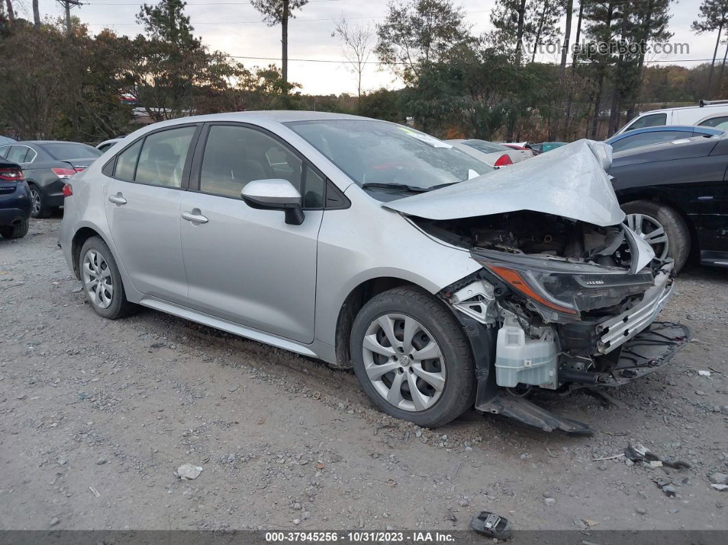 2020 Toyota Corolla Le Silver vin: JTDEPRAE7LJ007462