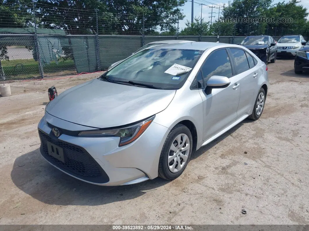 2020 Toyota Corolla Le Silver vin: JTDEPRAE7LJ022821