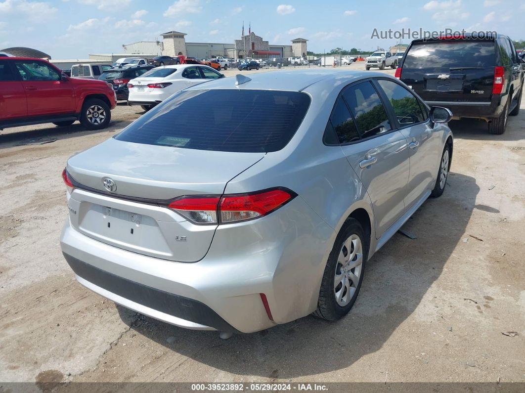 2020 Toyota Corolla Le Silver vin: JTDEPRAE7LJ022821