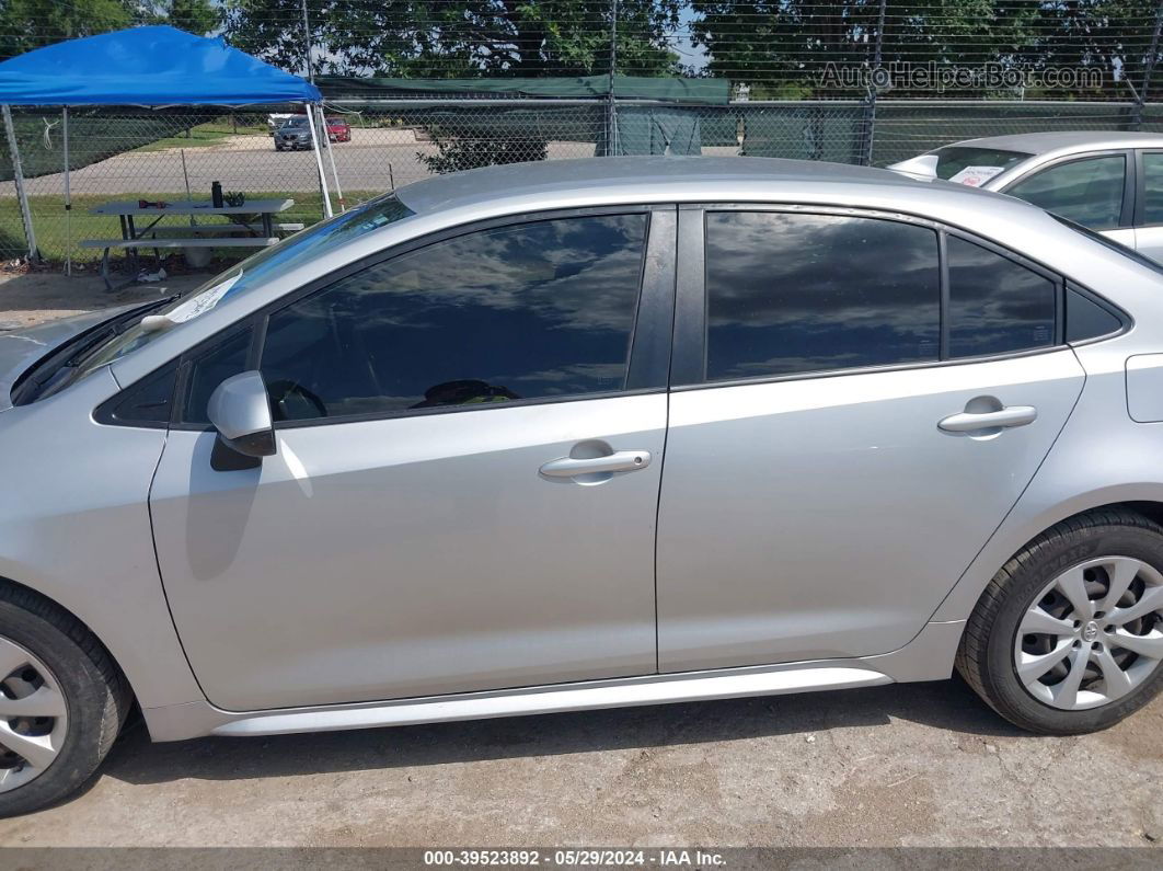 2020 Toyota Corolla Le Silver vin: JTDEPRAE7LJ022821