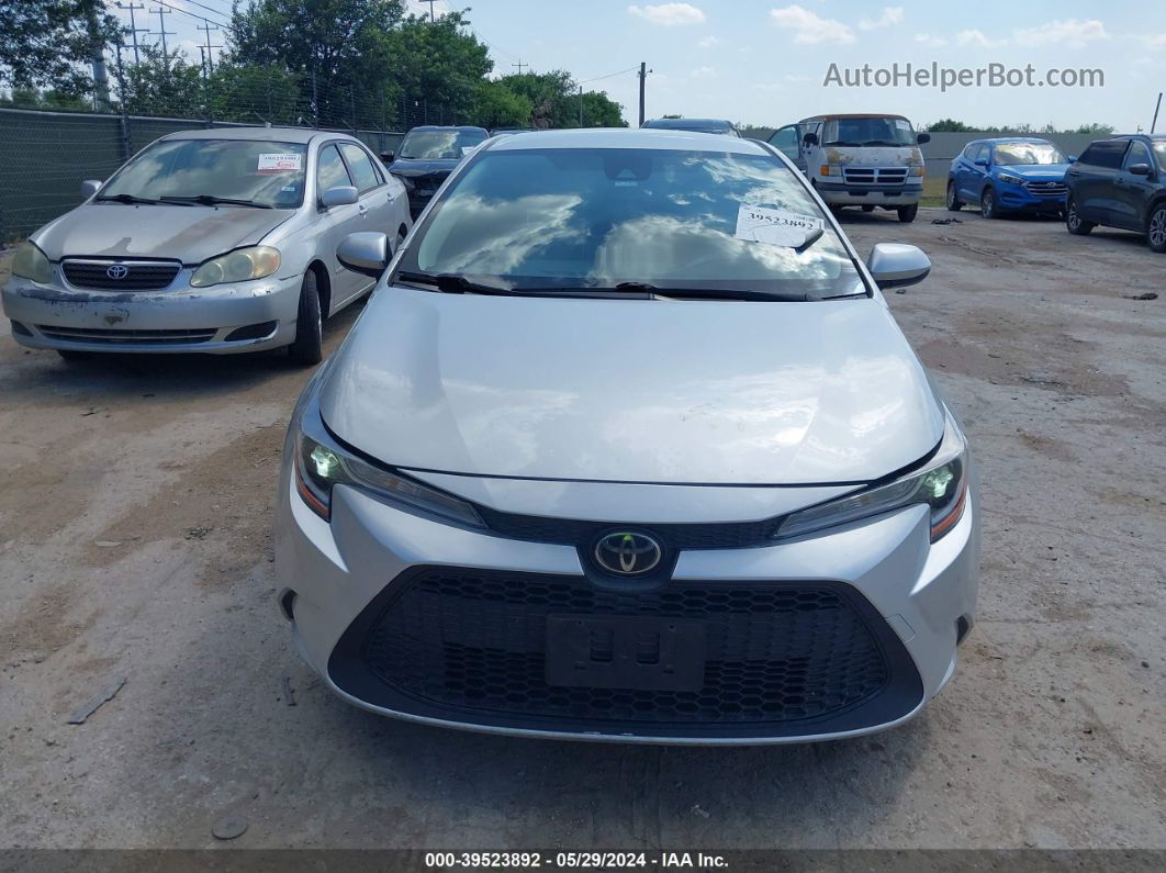 2020 Toyota Corolla Le Silver vin: JTDEPRAE7LJ022821