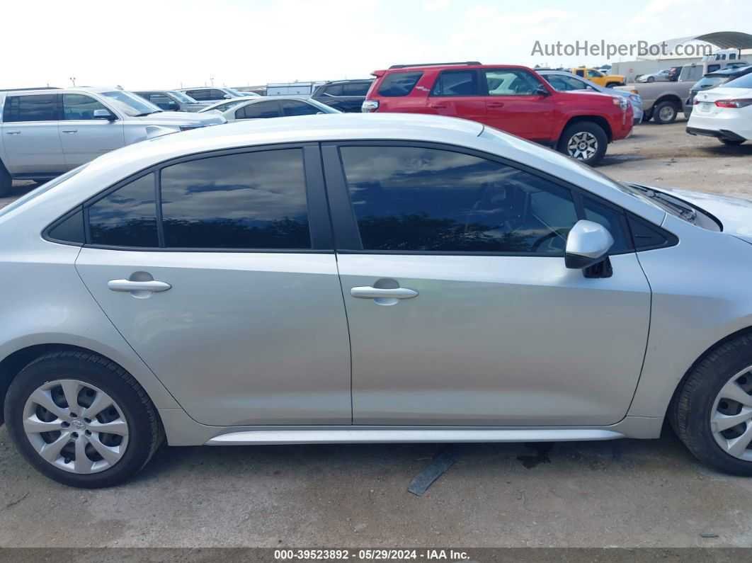 2020 Toyota Corolla Le Silver vin: JTDEPRAE7LJ022821