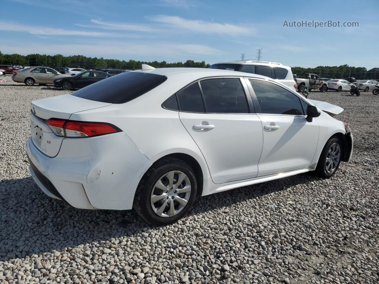 2020 Toyota Corolla Le White vin: JTDEPRAE7LJ023967