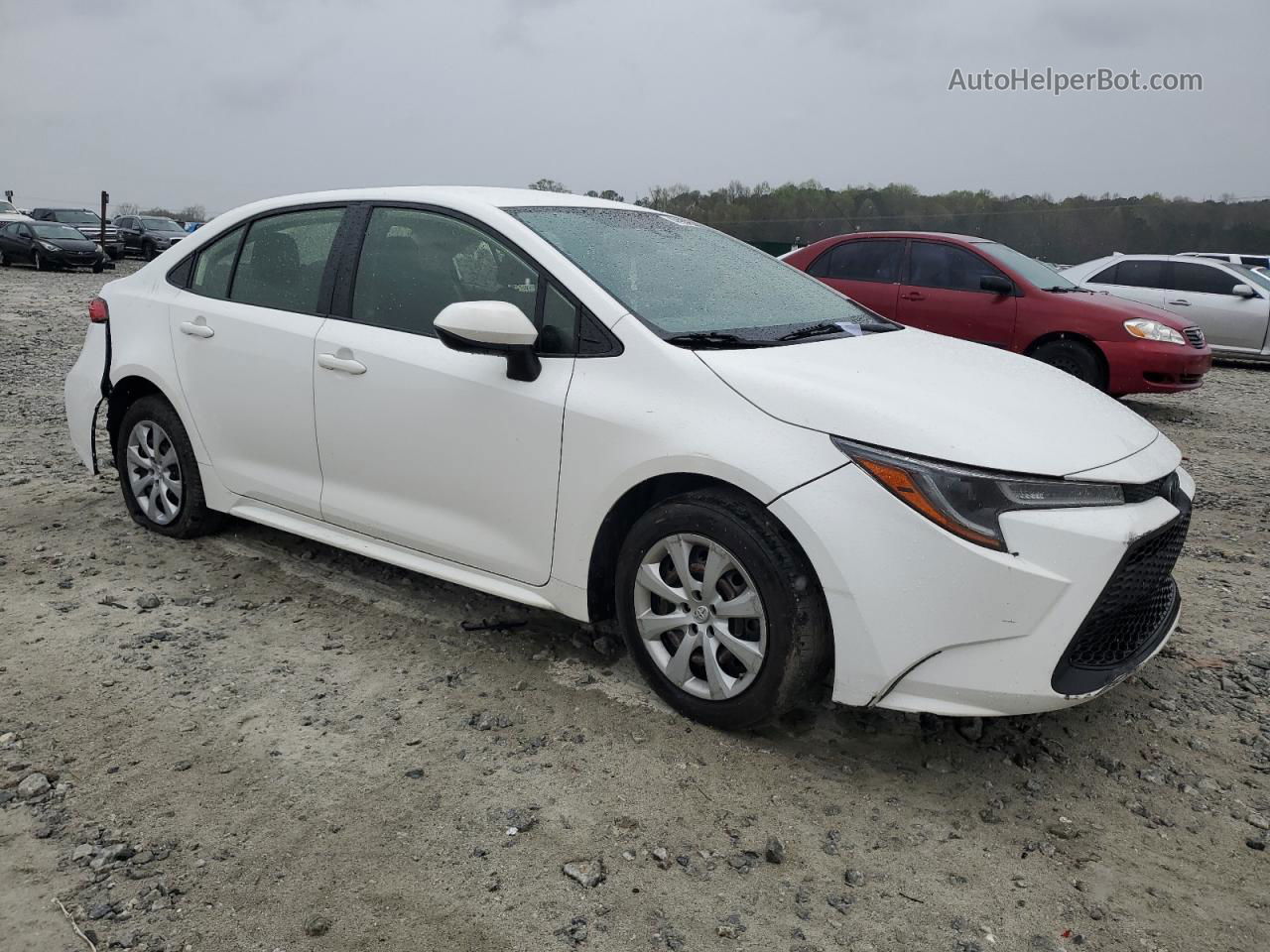 2020 Toyota Corolla Le White vin: JTDEPRAE7LJ039425