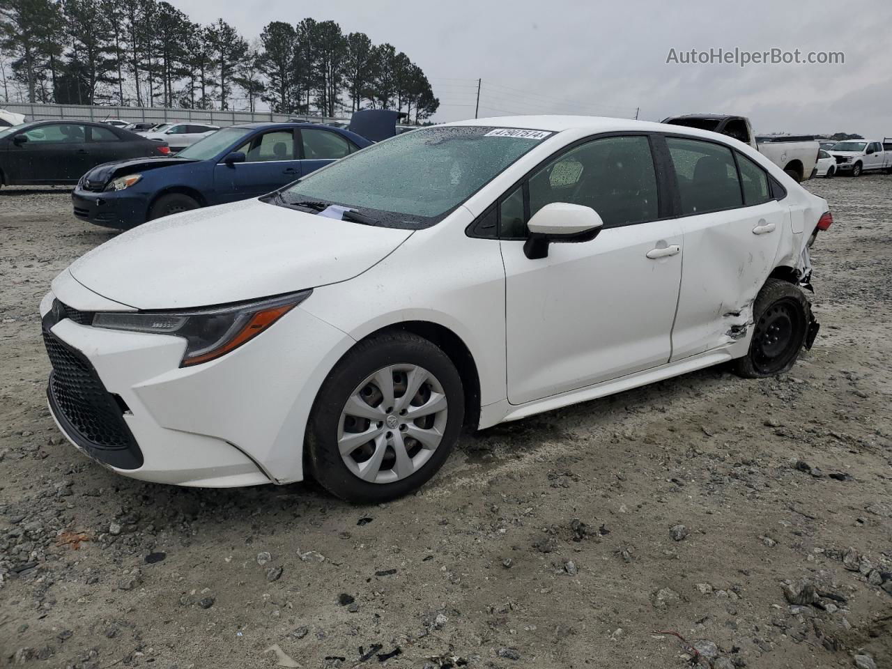 2020 Toyota Corolla Le Белый vin: JTDEPRAE7LJ039425