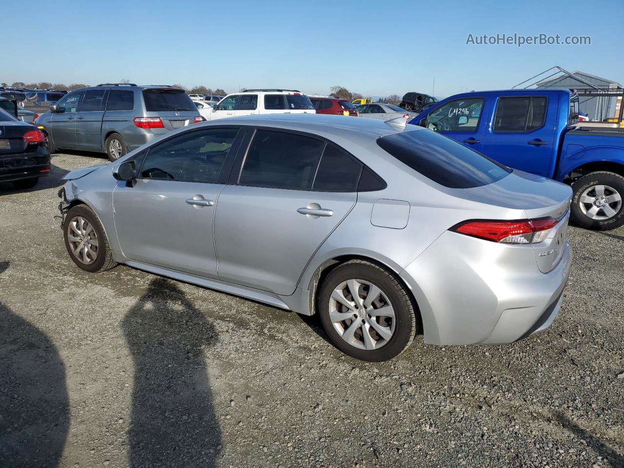 2020 Toyota Corolla Le Silver vin: JTDEPRAE7LJ043037