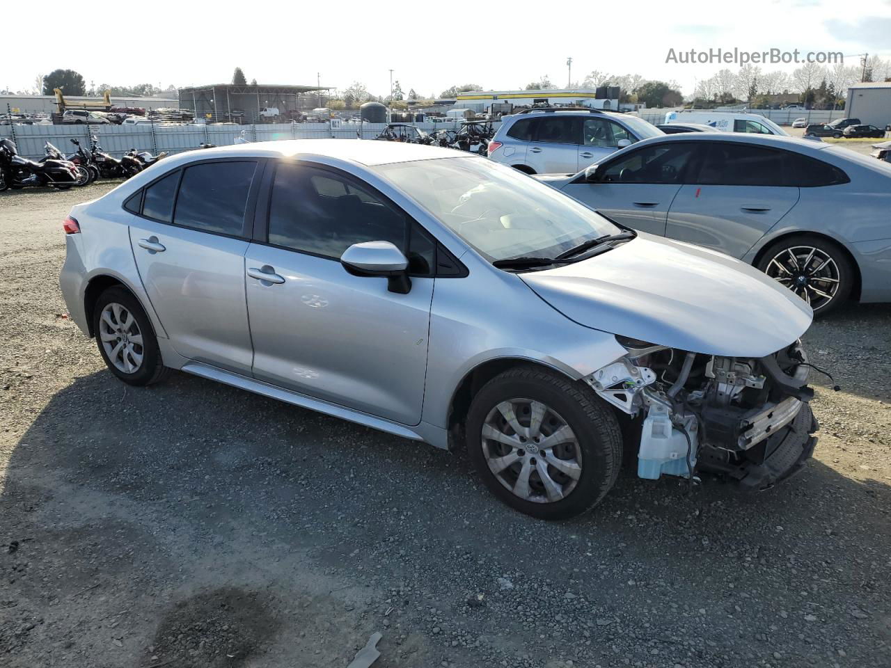 2020 Toyota Corolla Le Silver vin: JTDEPRAE7LJ043037