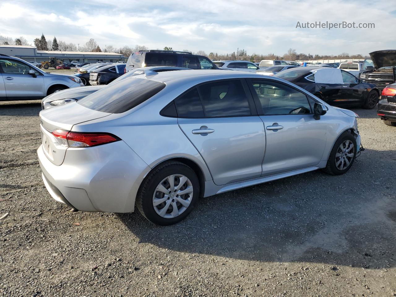 2020 Toyota Corolla Le Silver vin: JTDEPRAE7LJ043037