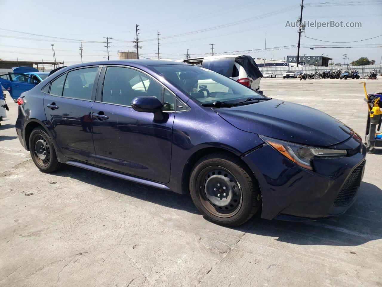 2020 Toyota Corolla Le Blue vin: JTDEPRAE7LJ044558