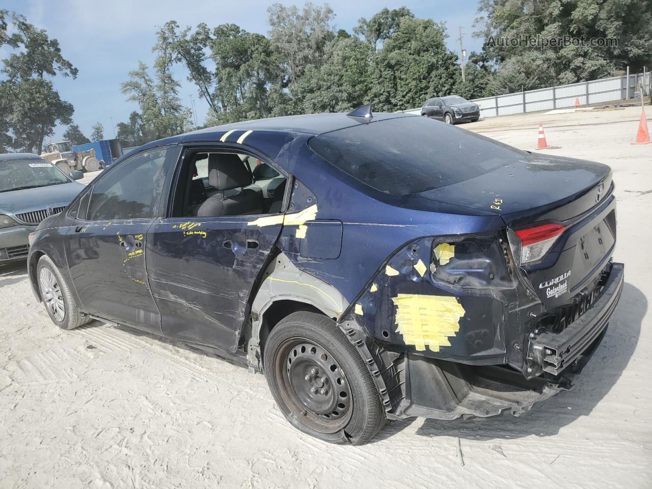 2020 Toyota Corolla Le Blue vin: JTDEPRAE7LJ062588