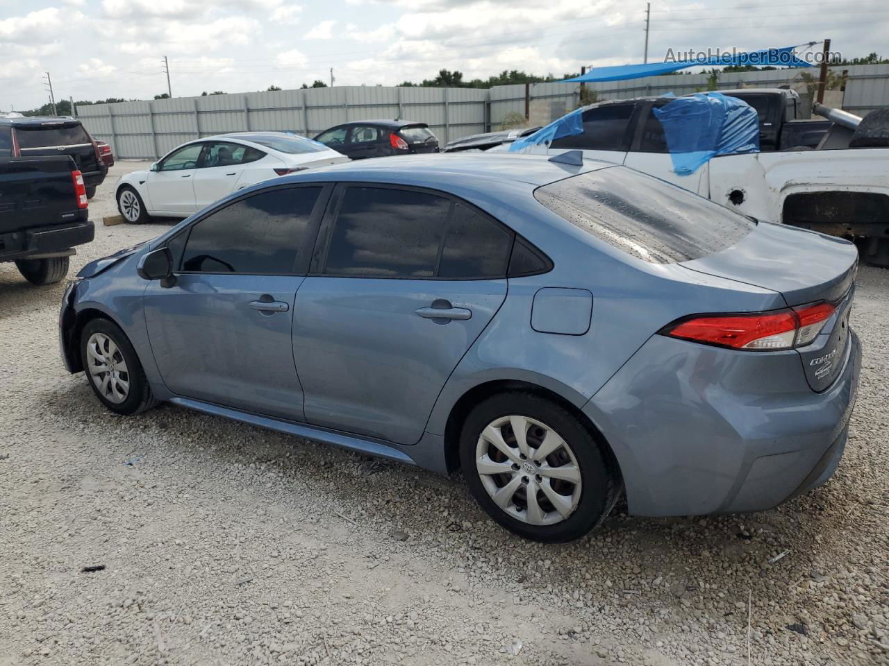 2020 Toyota Corolla Le Blue vin: JTDEPRAE7LJ063191