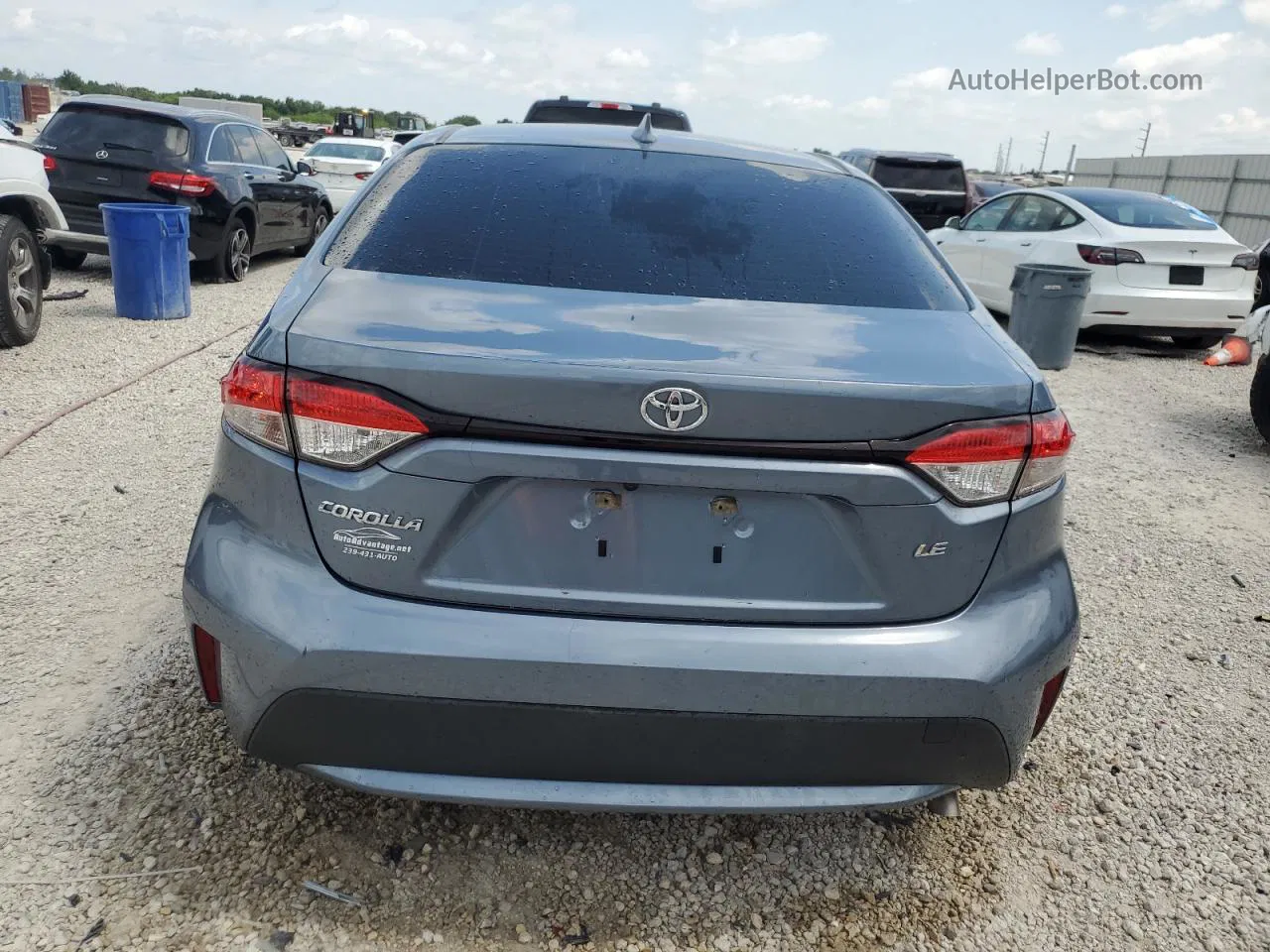 2020 Toyota Corolla Le Blue vin: JTDEPRAE7LJ063191