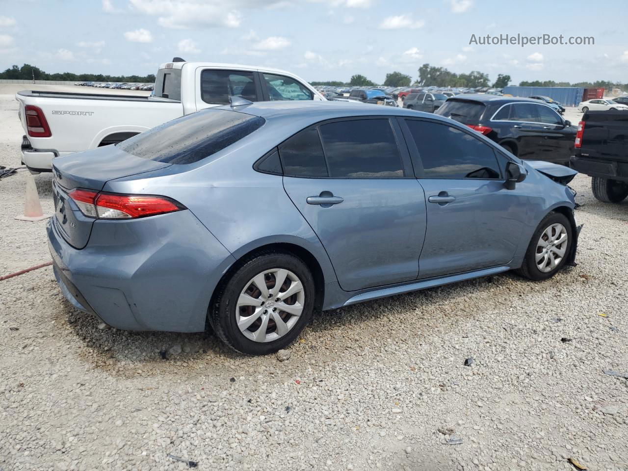 2020 Toyota Corolla Le Blue vin: JTDEPRAE7LJ063191