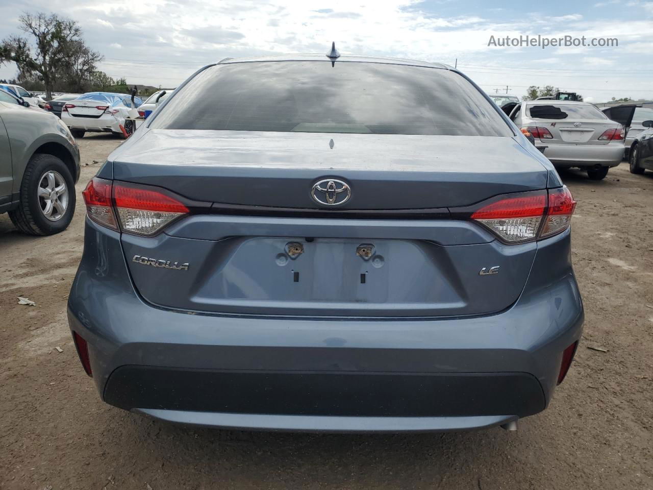 2020 Toyota Corolla Le Blue vin: JTDEPRAE7LJ069590