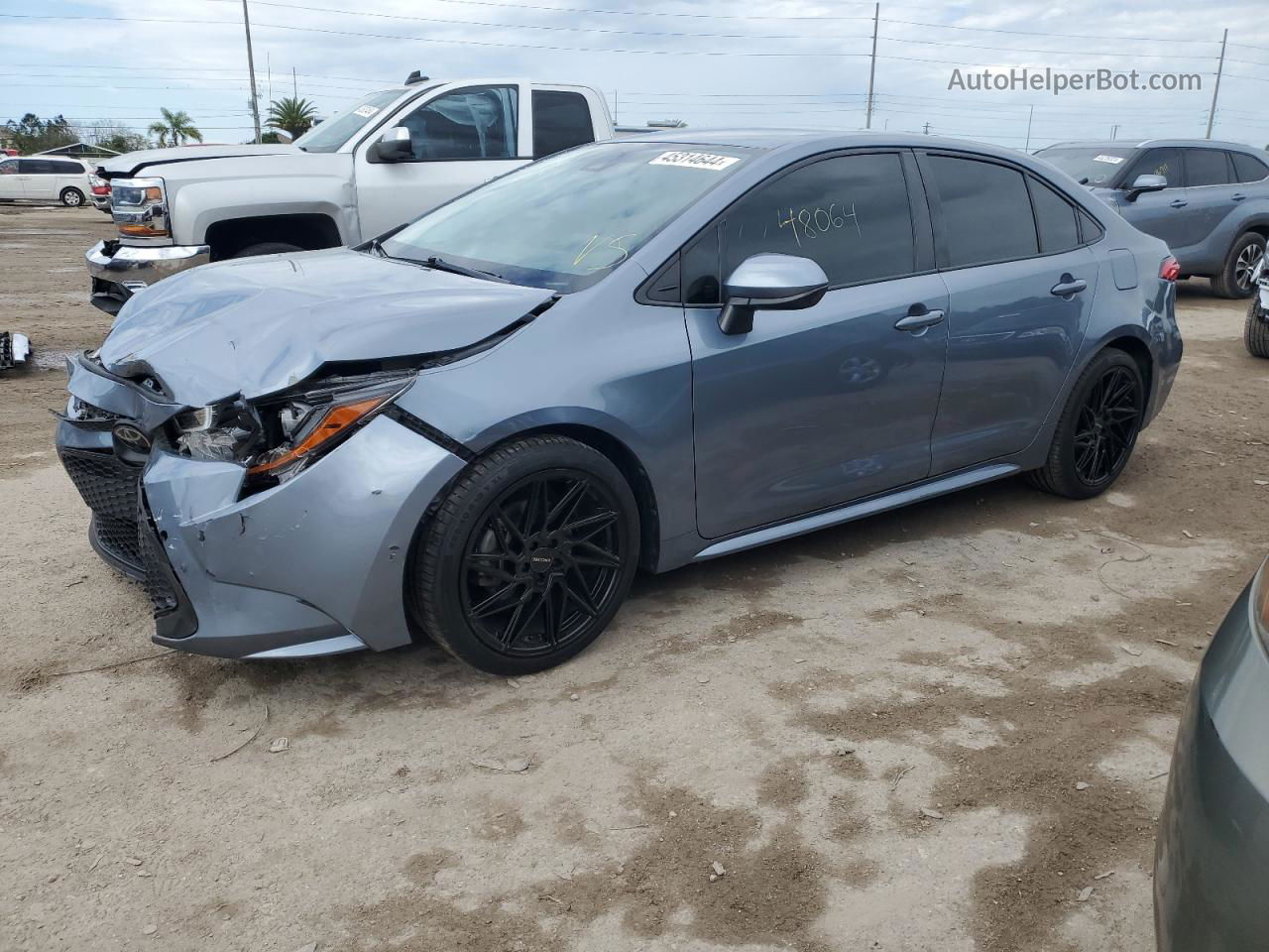 2020 Toyota Corolla Le Синий vin: JTDEPRAE7LJ069590