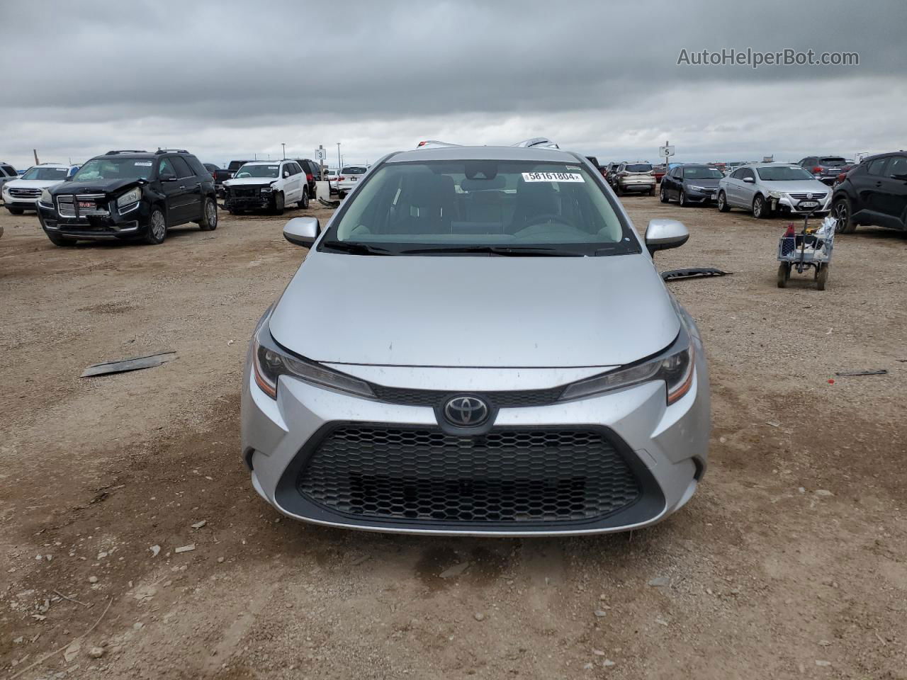 2020 Toyota Corolla Le Серебряный vin: JTDEPRAE7LJ071503