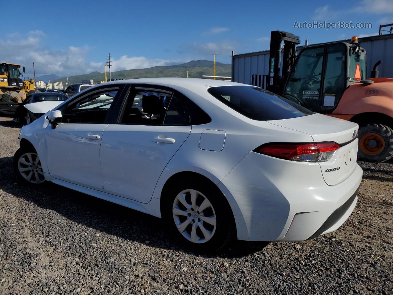 2020 Toyota Corolla Le White vin: JTDEPRAE7LJ079407