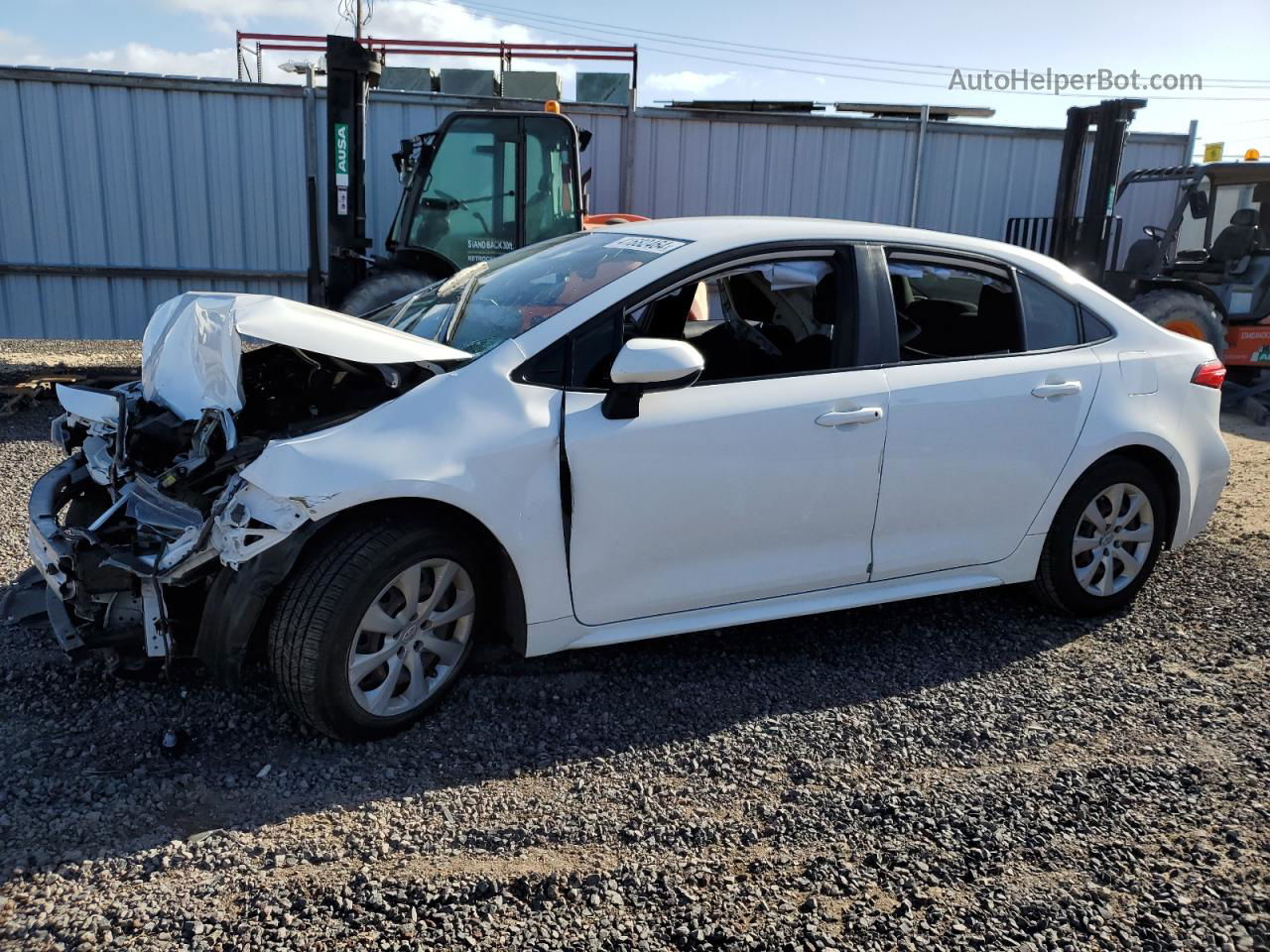 2020 Toyota Corolla Le White vin: JTDEPRAE7LJ079407