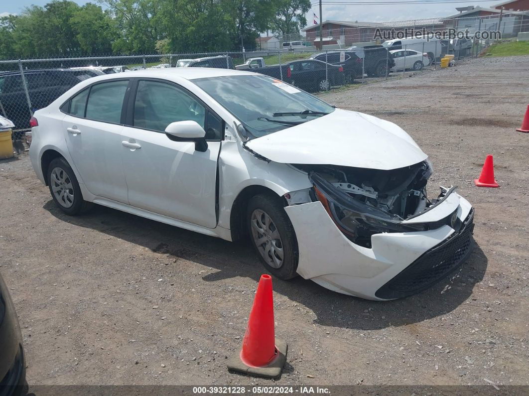 2020 Toyota Corolla Le White vin: JTDEPRAE7LJ084252