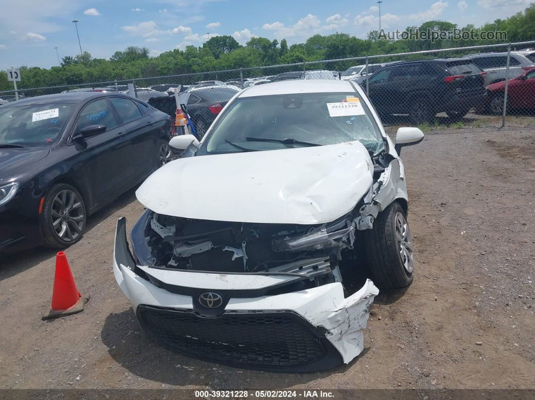 2020 Toyota Corolla Le White vin: JTDEPRAE7LJ084252