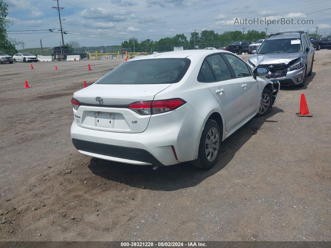 2020 Toyota Corolla Le White vin: JTDEPRAE7LJ084252