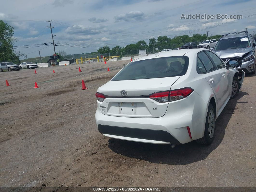 2020 Toyota Corolla Le White vin: JTDEPRAE7LJ084252