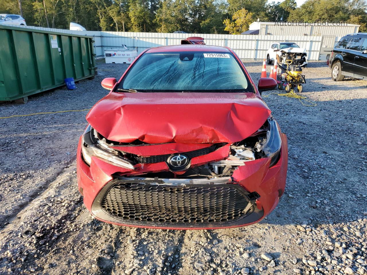 2020 Toyota Corolla Le Burgundy vin: JTDEPRAE7LJ107206