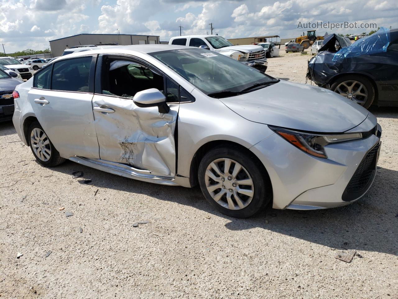 2020 Toyota Corolla Le Silver vin: JTDEPRAE7LJ110610