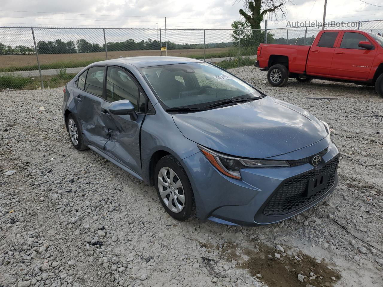 2020 Toyota Corolla Le Blue vin: JTDEPRAE8LJ001220