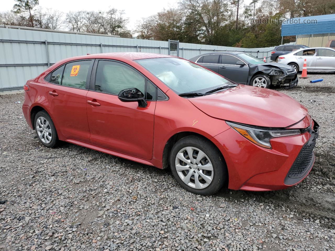 2020 Toyota Corolla Le Red vin: JTDEPRAE8LJ013254